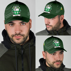 Clan Dunphy Coat Of Arms - Irish Family Crest St Patrick's Day Classic CapKW65 Classic Cap - Dunphy Coat Of Arms St Patrick's Day Classic Cap Irish Cap
