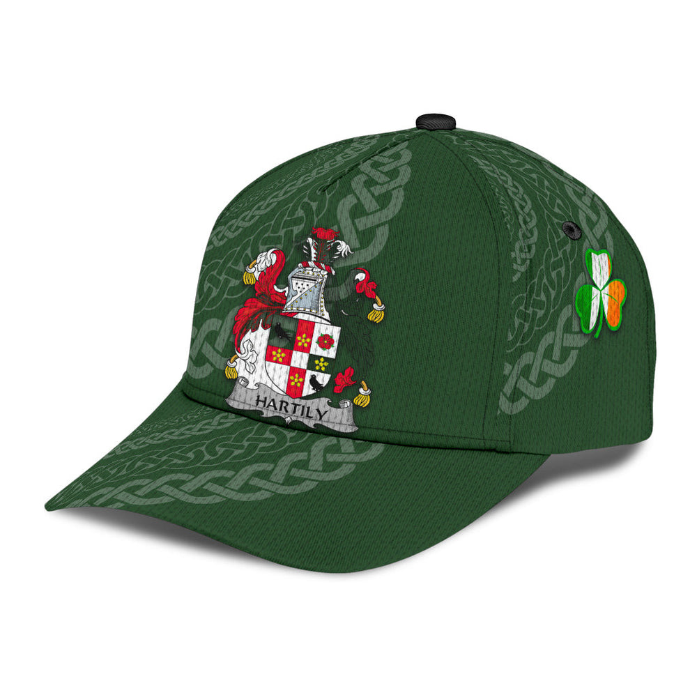 Clan Hartily Coat Of Arms - Irish Family Crest St Patrick's Day Classic CapTK13 Classic Cap - Hartily Coat Of Arms St Patrick's Day Classic Cap Irish Cap