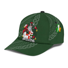 Clan Hartily Coat Of Arms - Irish Family Crest St Patrick's Day Classic CapTK13 Classic Cap - Hartily Coat Of Arms St Patrick's Day Classic Cap Irish Cap