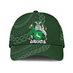 Clan Ettigan Coat Of Arms - Irish Family Crest St Patrick's Day Classic CapCI14 Classic Cap - Ettigan Coat Of Arms St Patrick's Day Classic Cap Irish Cap