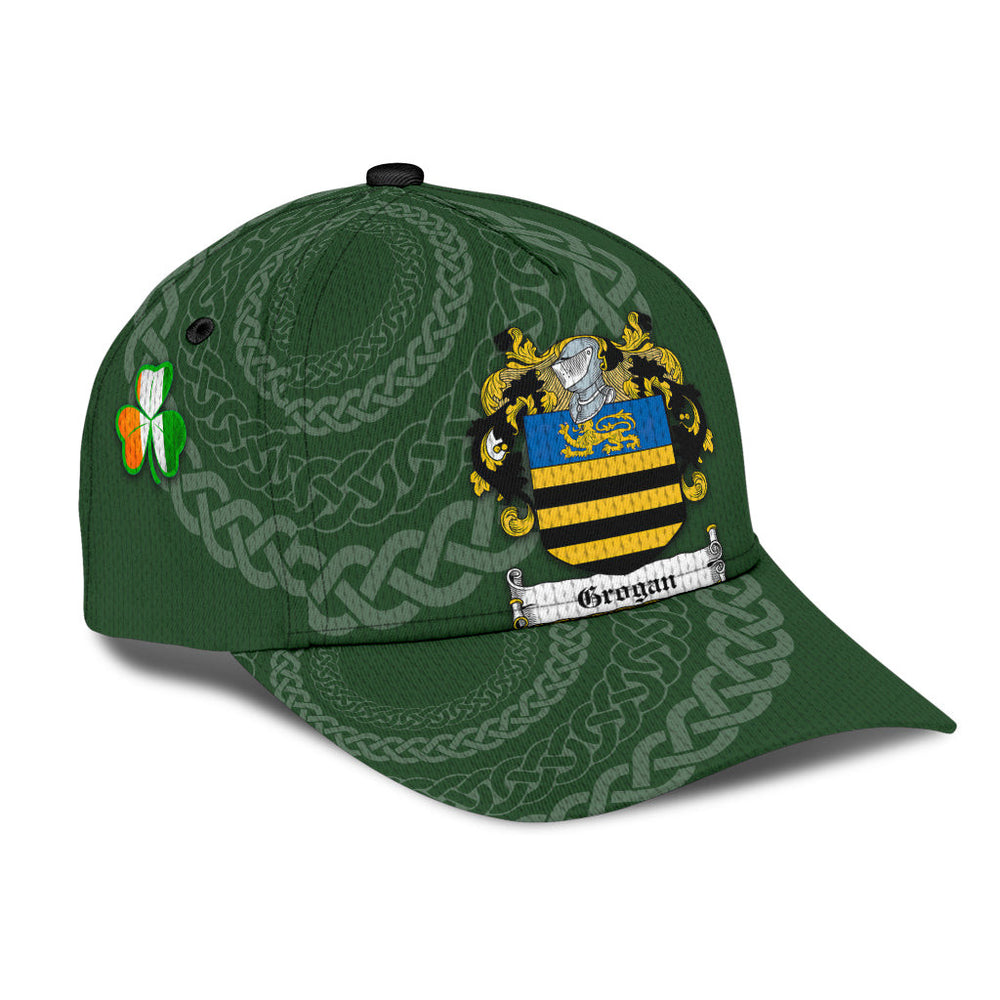 Clan Grogan Coat Of Arms - Irish Family Crest St Patrick's Day Classic CapXX25 Classic Cap - Grogan Coat Of Arms St Patrick's Day Classic Cap Irish Cap