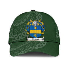 Clan Fergus Coat Of Arms - Irish Family Crest St Patrick's Day Classic CapCL19 Classic Cap - Fergus Coat Of Arms St Patrick's Day Classic Cap Irish Cap