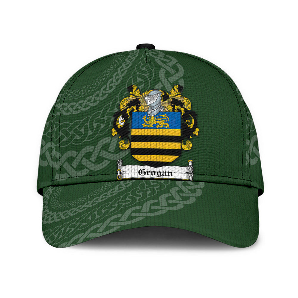 Clan Grogan Coat Of Arms - Irish Family Crest St Patrick's Day Classic CapXX25 Classic Cap - Grogan Coat Of Arms St Patrick's Day Classic Cap Irish Cap