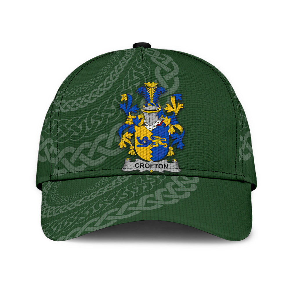 Clan Crofton Coat Of Arms - Irish Family Crest St Patrick's Day Classic CapWJ49 Classic Cap - Crofton Coat Of Arms St Patrick's Day Classic Cap Irish Cap
