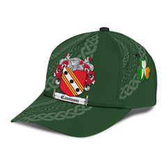 Clan Cannon Coat Of Arms - Irish Family Crest St Patrick's Day Classic CapUA55 Classic Cap - Cannon Coat Of Arms St Patrick's Day Classic Cap Irish Cap