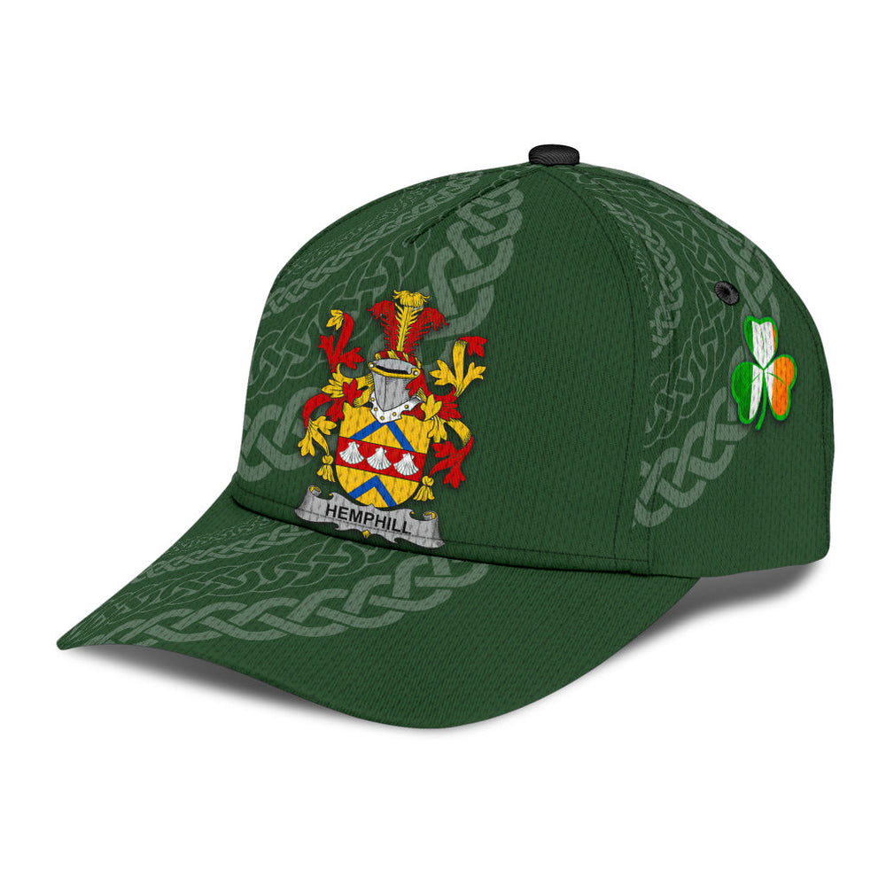 Clan Hemphill Coat Of Arms - Irish Family Crest St Patrick's Day Classic CapVF43 Classic Cap - Hemphill Coat Of Arms St Patrick's Day Classic Cap Irish Cap
