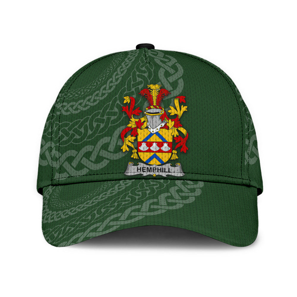 Clan Hemphill Coat Of Arms - Irish Family Crest St Patrick's Day Classic CapVF43 Classic Cap - Hemphill Coat Of Arms St Patrick's Day Classic Cap Irish Cap