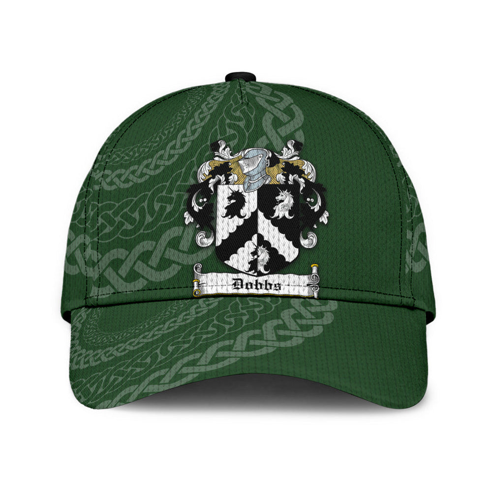 Clan Dobbs Coat Of Arms - Irish Family Crest St Patrick's Day Classic CapDF49 Classic Cap - Dobbs Coat Of Arms St Patrick's Day Classic Cap Irish Cap