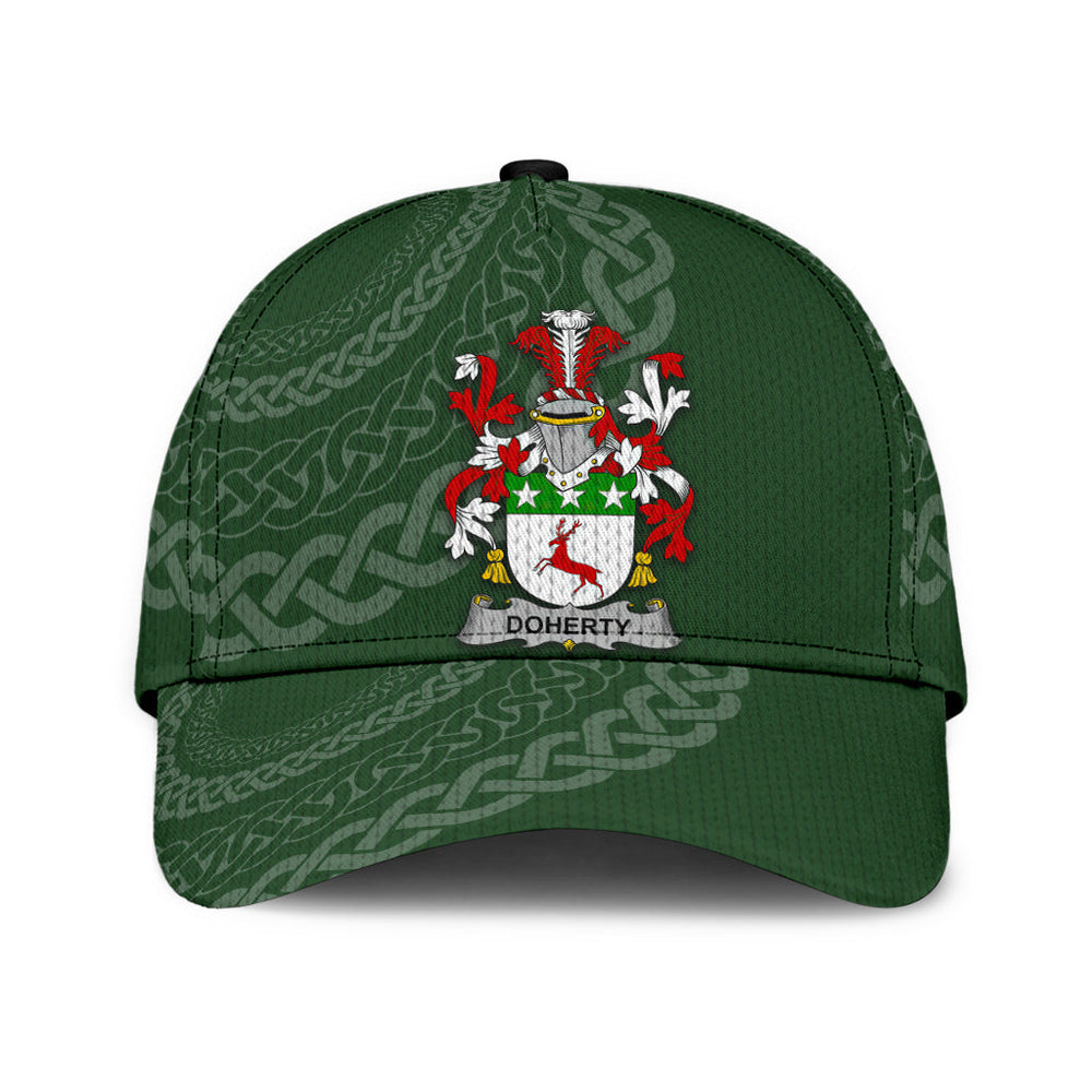 Clan Doherty Coat Of Arms - Irish Family Crest St Patrick's Day Classic CapSL86 Classic Cap - Doherty Coat Of Arms St Patrick's Day Classic Cap Irish Cap