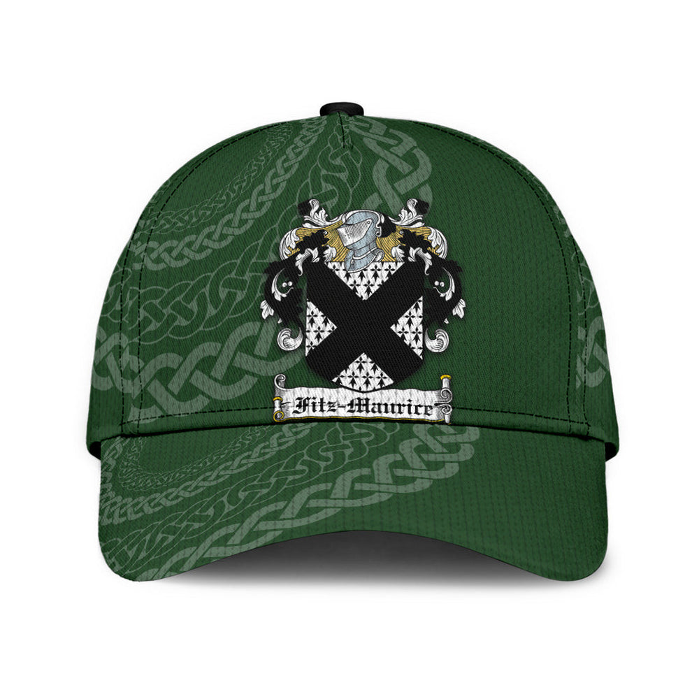 Clan Fitzmaurice Coat Of Arms - Irish Family Crest St Patrick's Day Classic CapNR71 Classic Cap - Fitzmaurice Coat Of Arms St Patrick's Day Classic Cap Irish Cap