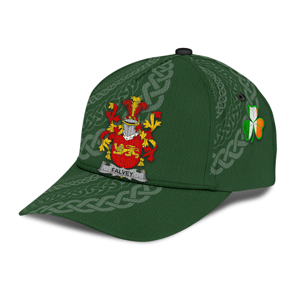 Clan Falvey Coat Of Arms - Irish Family Crest St Patrick's Day Classic CapLH86 Classic Cap - Falvey Coat Of Arms St Patrick's Day Classic Cap Irish Cap