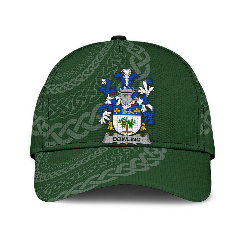 Clan Dowling Coat Of Arms - Irish Family Crest St Patrick's Day Classic CapWP51 Classic Cap - Dowling Coat Of Arms St Patrick's Day Classic Cap Irish Cap