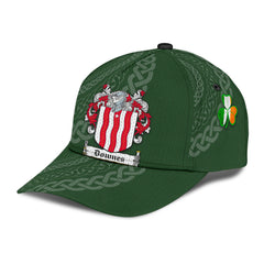 Clan Downes Coat Of Arms - Irish Family Crest St Patrick's Day Classic CapUX35 Classic Cap - Downes Coat Of Arms St Patrick's Day Classic Cap Irish Cap