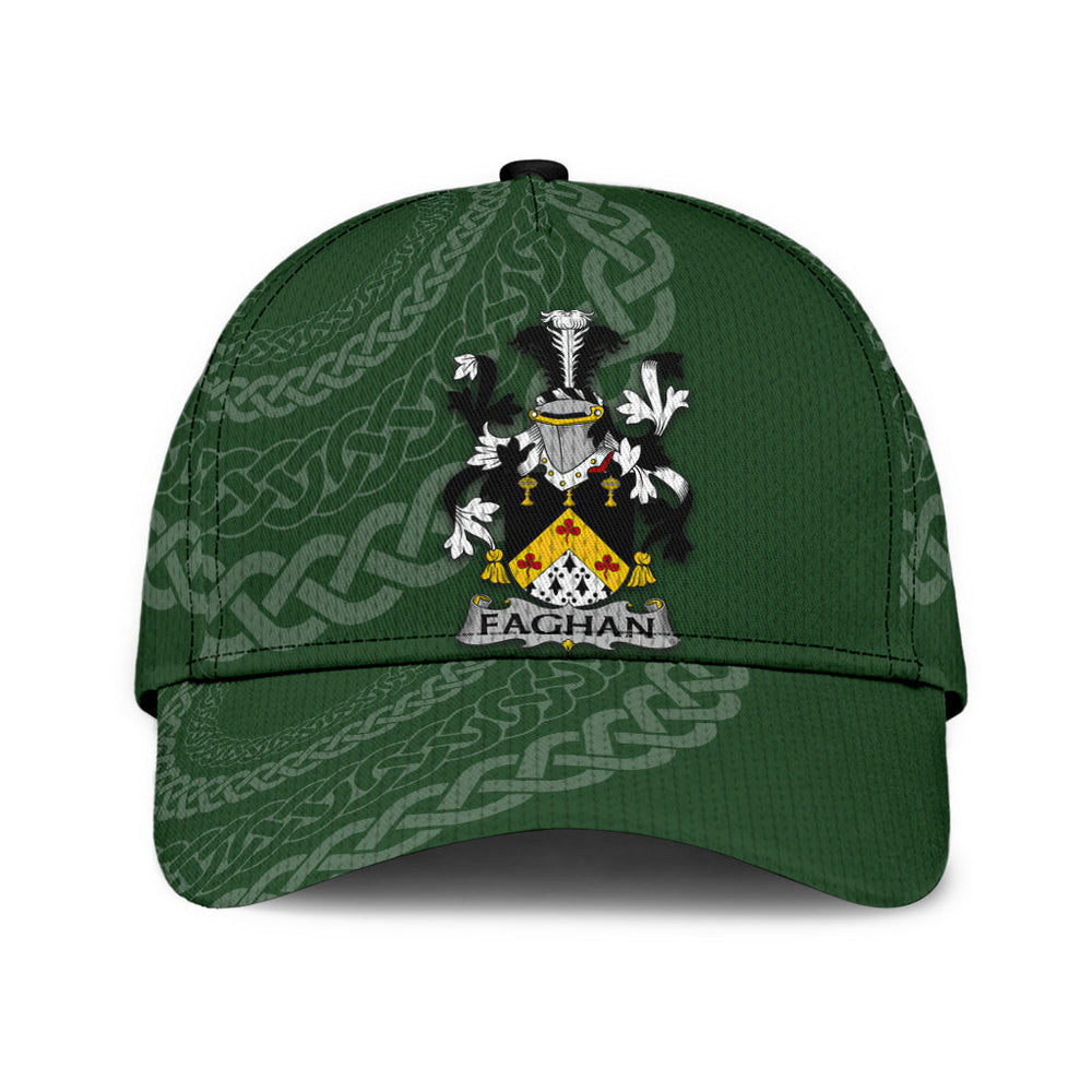 Clan Faghan Coat Of Arms - Irish Family Crest St Patrick's Day Classic CapXL25 Classic Cap - Faghan Coat Of Arms St Patrick's Day Classic Cap Irish Cap