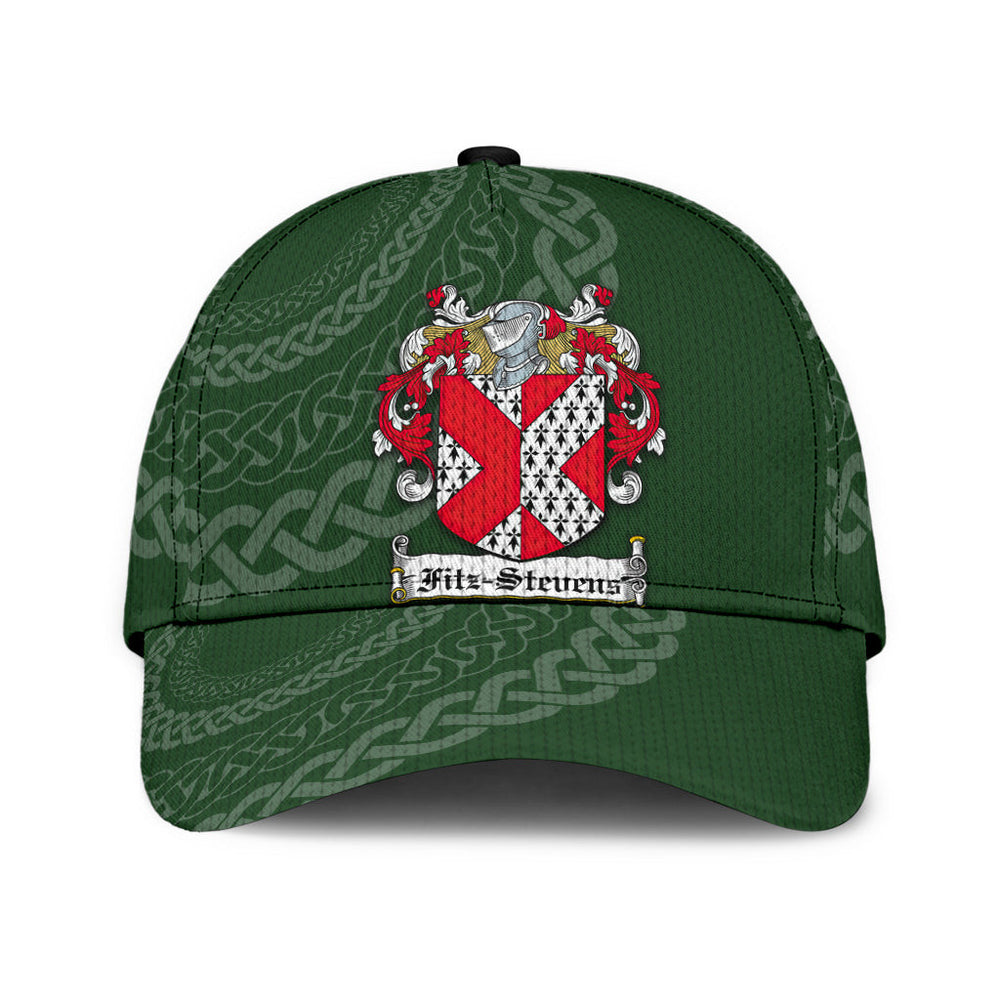 Clan Fitzstevens Coat Of Arms - Irish Family Crest St Patrick's Day Classic CapZW38 Classic Cap - Fitzstevens Coat Of Arms St Patrick's Day Classic Cap Irish Cap