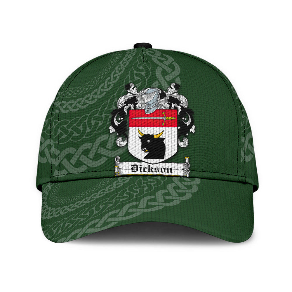 Clan Dickson Coat Of Arms - Irish Family Crest St Patrick's Day Classic CapUC40 Classic Cap - Dickson Coat Of Arms St Patrick's Day Classic Cap Irish Cap