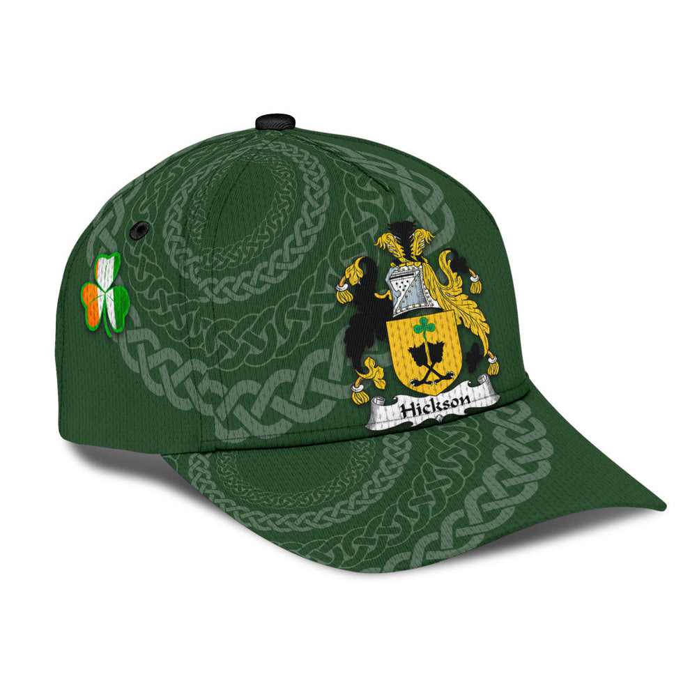 Clan Hickson Coat Of Arms II Kerry Irelandarms - Irish Family Crest St Patrick's Day Classic CapMM17 Classic Cap - Hickson Coat Of Arms II Kerry Irelandarms St Patrick's Day Classic Cap Irish Cap
