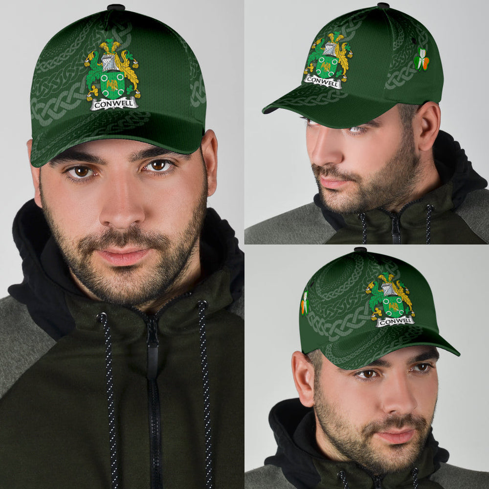 Clan Conwell Coat Of Arms - Irish Family Crest St Patrick's Day Classic CapGH76 Classic Cap - Conwell Coat Of Arms St Patrick's Day Classic Cap Irish Cap