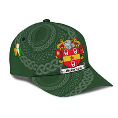 Clan Grierson Coat Of Arms - Irish Family Crest St Patrick's Day Classic CapHI12 Classic Cap - Grierson Coat Of Arms St Patrick's Day Classic Cap Irish Cap