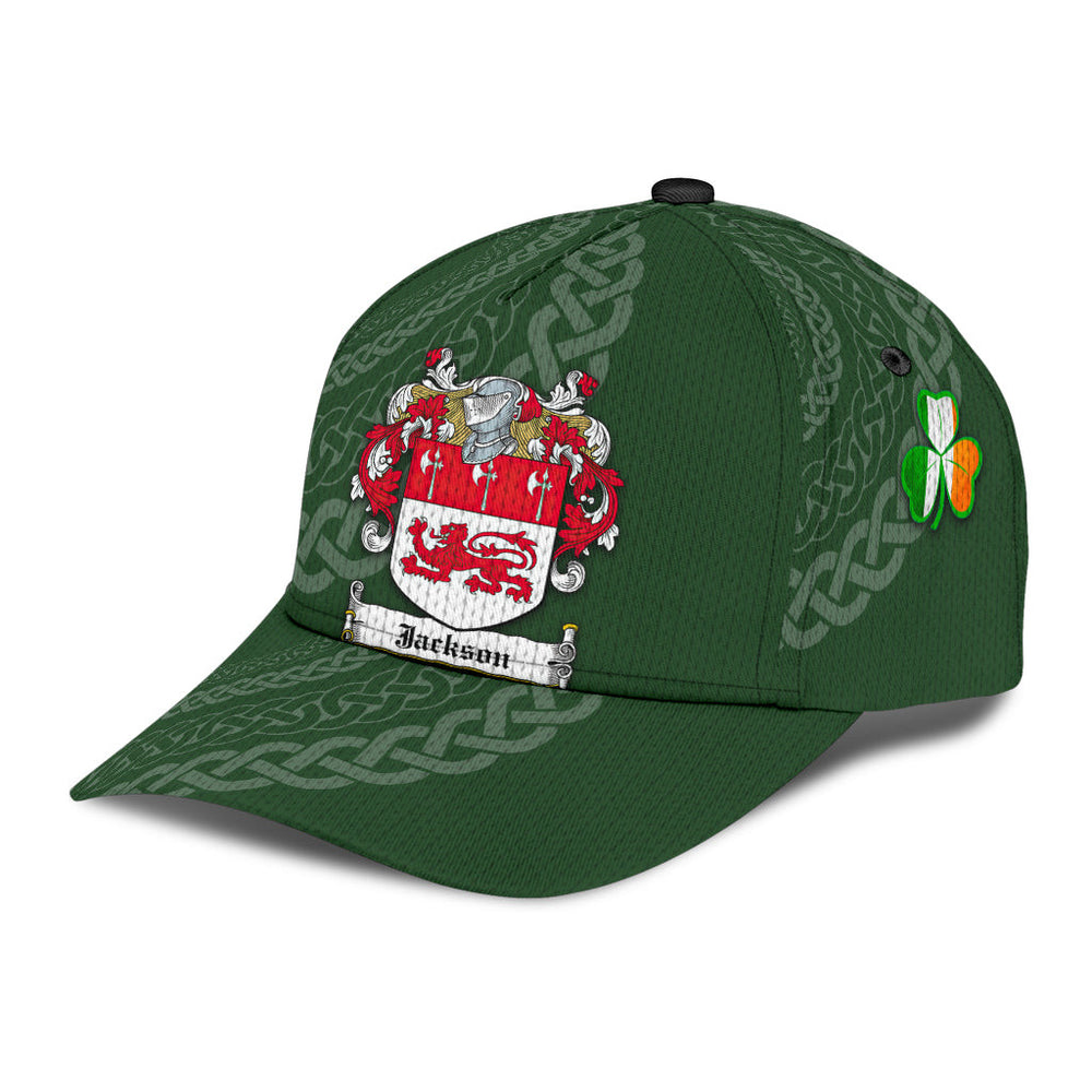 Clan Jackson Coat Of Arms - Irish Family Crest St Patrick's Day Classic CapFY51 Classic Cap - Jackson Coat Of Arms St Patrick's Day Classic Cap Irish Cap