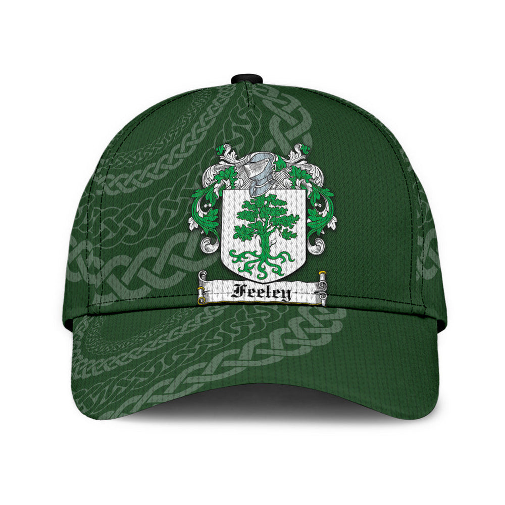 Clan Feeley Coat Of Arms - Irish Family Crest St Patrick's Day Classic CapIA25 Classic Cap - Feeley Coat Of Arms St Patrick's Day Classic Cap Irish Cap