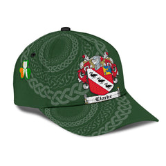 Clan Clarke Coat Of Arms - Irish Family Crest St Patrick's Day Classic CapSM42 Classic Cap - Clarke Coat Of Arms St Patrick's Day Classic Cap Irish Cap
