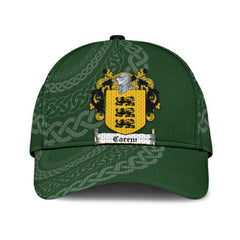 Clan Carew Coat Of Arms - Irish Family Crest St Patrick's Day Classic CapLE34 Classic Cap - Carew Coat Of Arms St Patrick's Day Classic Cap Irish Cap