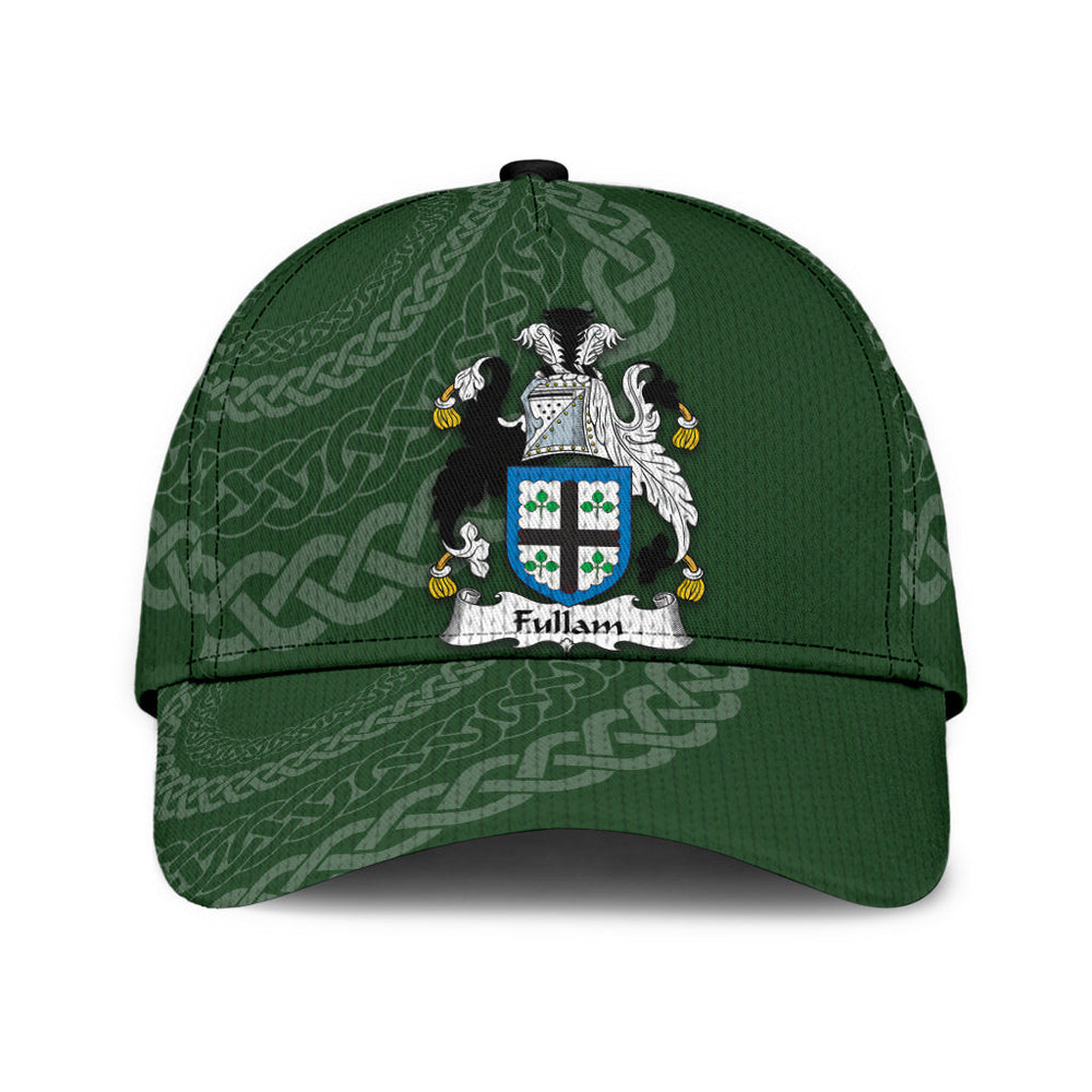 Clan Fullam Coat Of Arms - Irish Family Crest St Patrick's Day Classic CapEP58 Classic Cap - Fullam Coat Of Arms St Patrick's Day Classic Cap Irish Cap