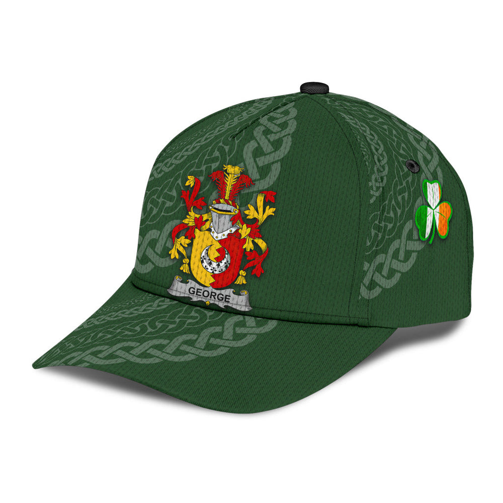 Clan George Coat Of Arms - Irish Family Crest St Patrick's Day Classic CapDG30 Classic Cap - George Coat Of Arms St Patrick's Day Classic Cap Irish Cap