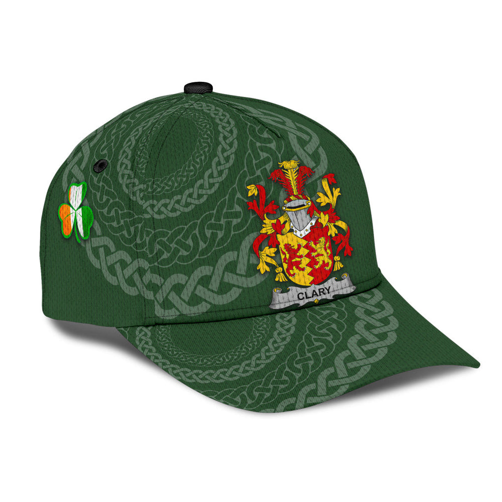 Clan Clary Coat Of Arms - Irish Family Crest St Patrick's Day Classic CapMN37 Classic Cap - Clary Coat Of Arms St Patrick's Day Classic Cap Irish Cap