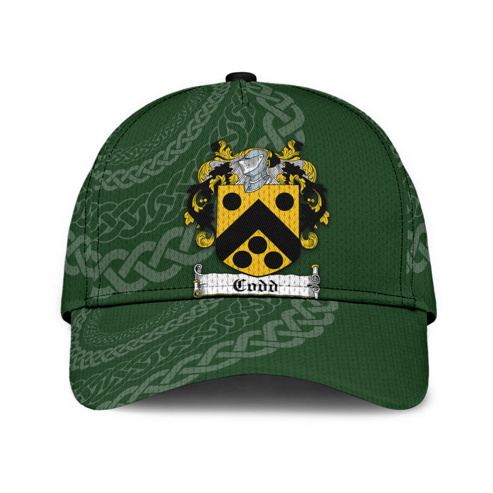 Clan Codd Coat Of Arms - Irish Family Crest St Patrick's Day Classic CapDM28 Classic Cap - Codd Coat Of Arms St Patrick's Day Classic Cap Irish Cap