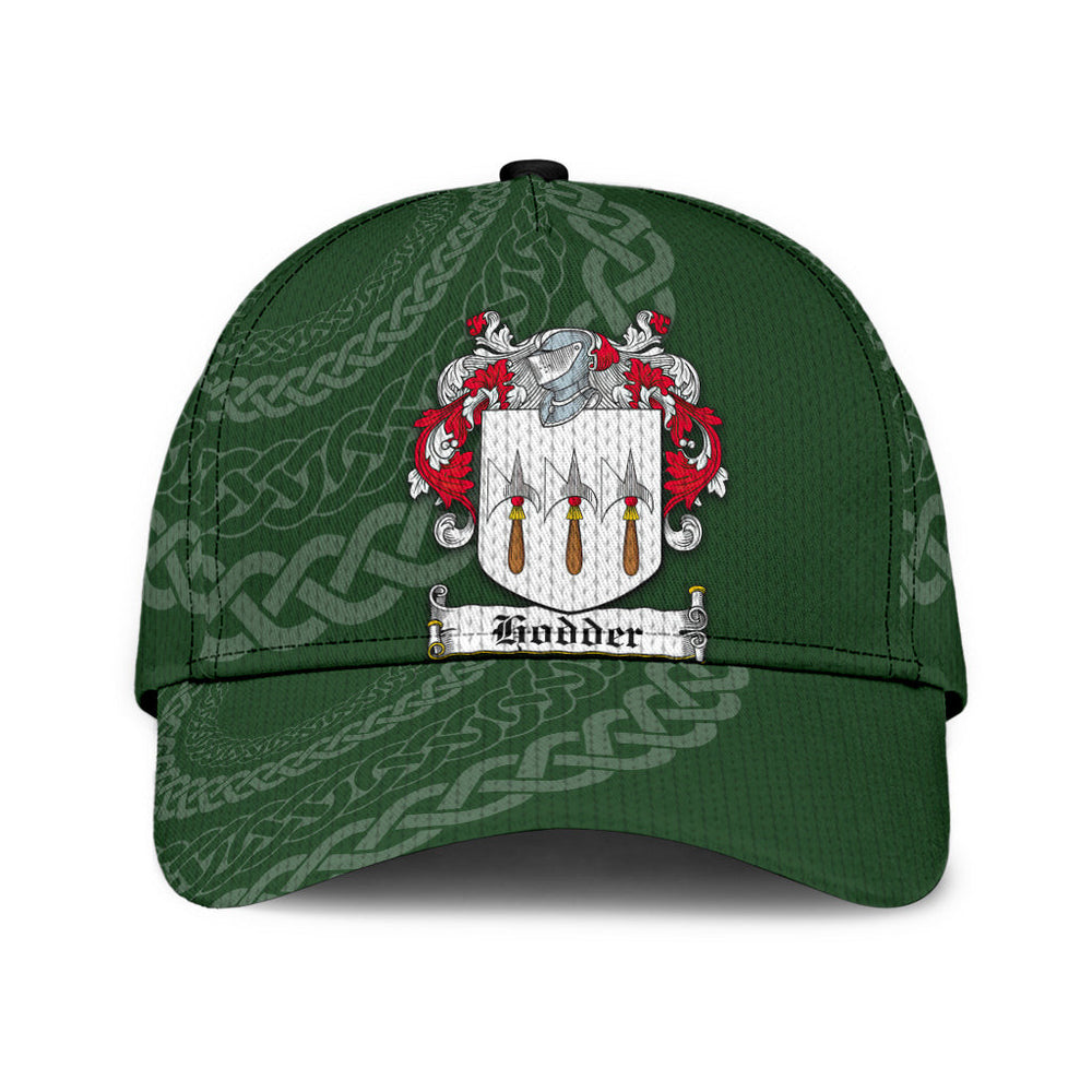 Clan Hodder Coat Of Arms - Irish Family Crest St Patrick's Day Classic CapNA44 Classic Cap - Hodder Coat Of Arms St Patrick's Day Classic Cap Irish Cap