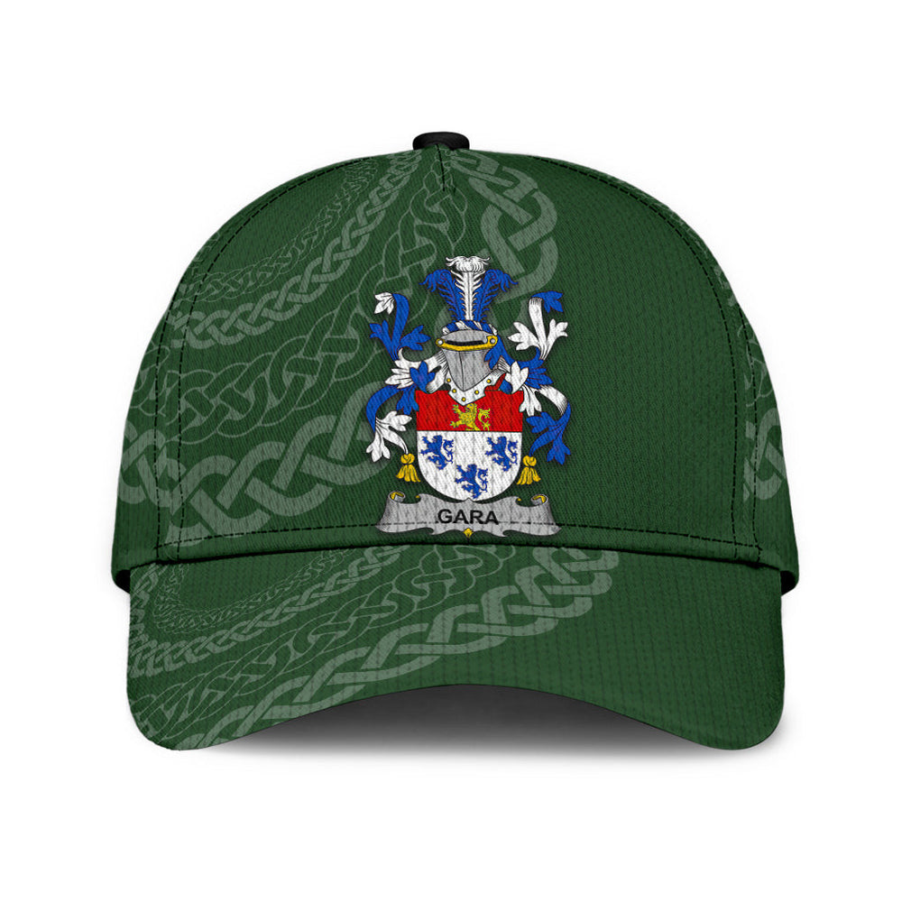 Clan Gara Coat Of Arms - Irish Family Crest St Patrick's Day Classic CapFQ41 Classic Cap - Gara Coat Of Arms St Patrick's Day Classic Cap Irish Cap
