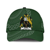 Clan Daunt Coat Of Arms - Irish Family Crest St Patrick's Day Classic CapSR86 Classic Cap - Daunt Coat Of Arms St Patrick's Day Classic Cap Irish Cap