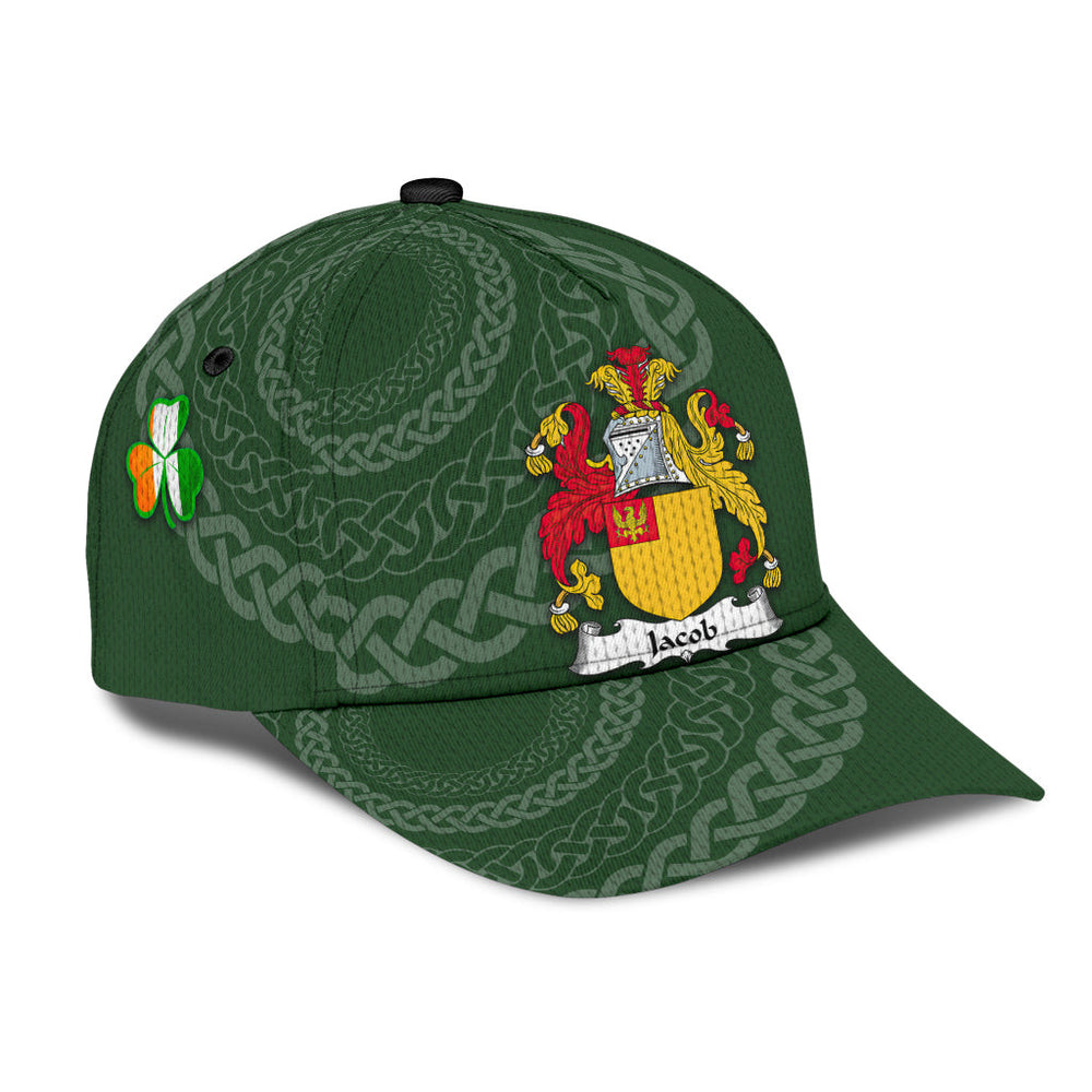 Clan Jacob Coat Of Arms - Irish Family Crest St Patrick's Day Classic CapEP36 Classic Cap - Jacob Coat Of Arms St Patrick's Day Classic Cap Irish Cap