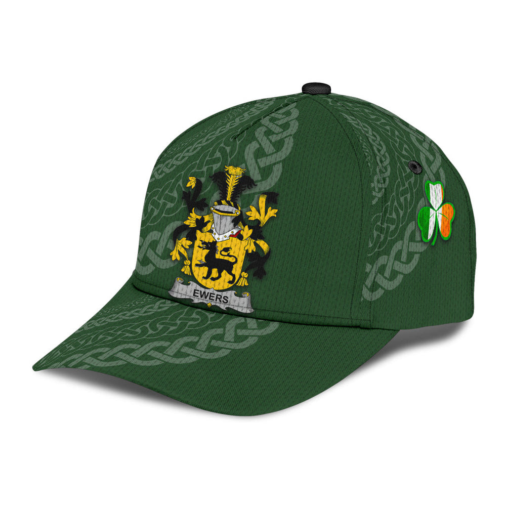 Clan Ewers Coat Of Arms - Irish Family Crest St Patrick's Day Classic CapIM51 Classic Cap - Ewers Coat Of Arms St Patrick's Day Classic Cap Irish Cap