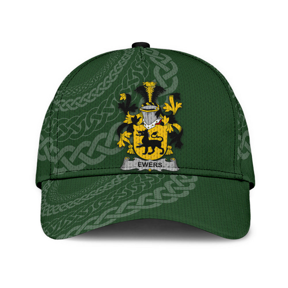 Clan Ewers Coat Of Arms - Irish Family Crest St Patrick's Day Classic CapIM51 Classic Cap - Ewers Coat Of Arms St Patrick's Day Classic Cap Irish Cap