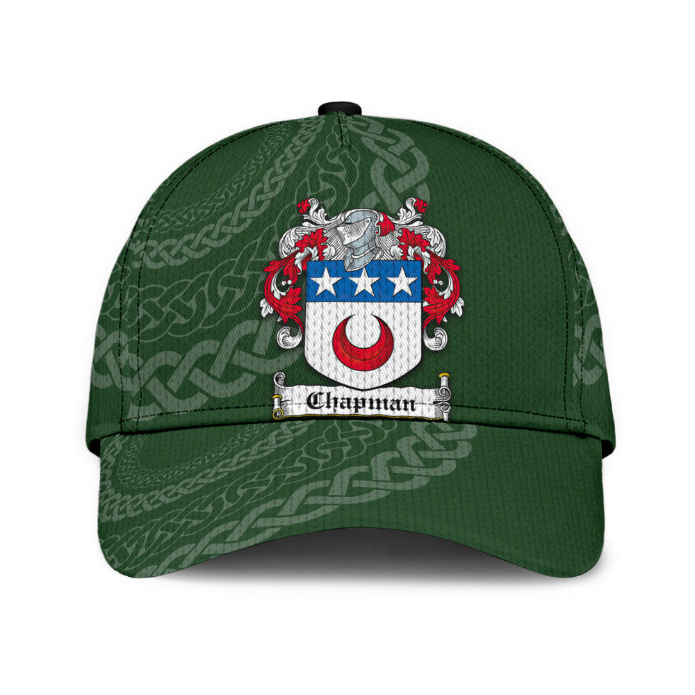 Clan Chapman Coat Of Arms - Irish Family Crest St Patrick's Day Classic CapWX10 Classic Cap - Chapman Coat Of Arms St Patrick's Day Classic Cap Irish Cap