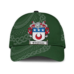 Clan Chapman Coat Of Arms - Irish Family Crest St Patrick's Day Classic CapWX10 Classic Cap - Chapman Coat Of Arms St Patrick's Day Classic Cap Irish Cap