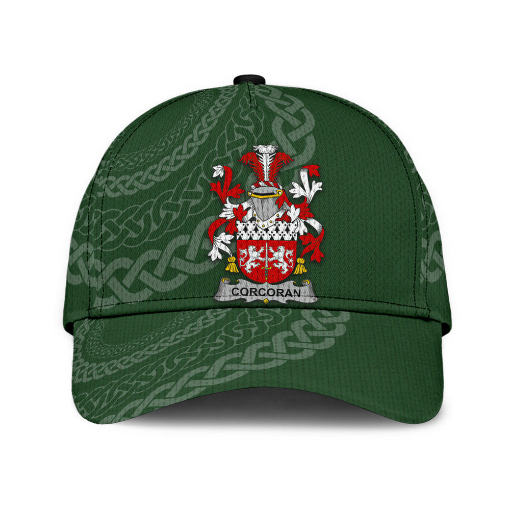 Clan Corcoran Coat Of Arms - Irish Family Crest St Patrick's Day Classic CapPH37 Classic Cap - Corcoran Coat Of Arms St Patrick's Day Classic Cap Irish Cap