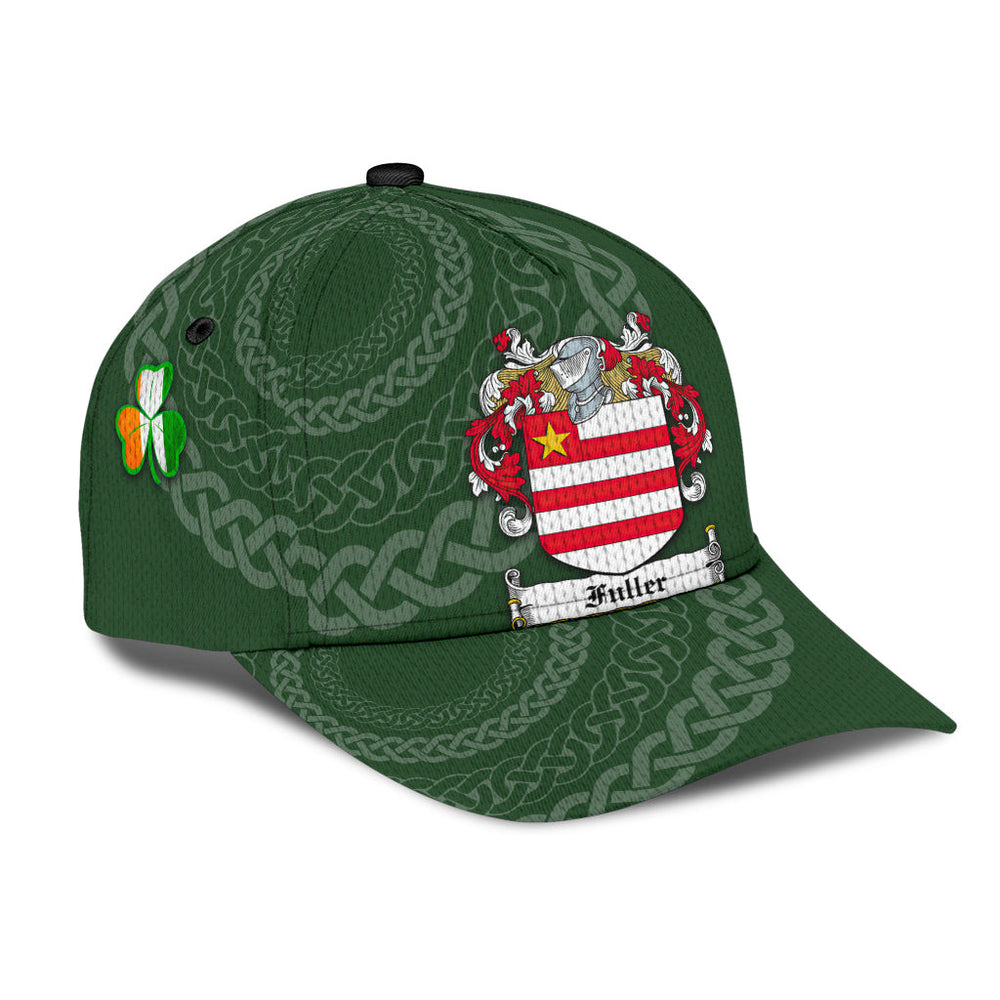 Clan Fuller Coat Of Arms - Irish Family Crest St Patrick's Day Classic CapGX76 Classic Cap - Fuller Coat Of Arms St Patrick's Day Classic Cap Irish Cap