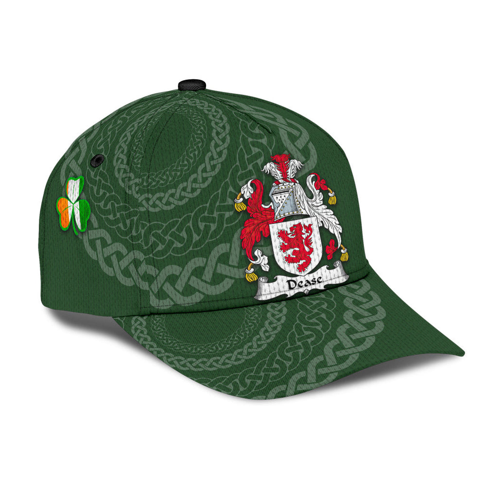 Clan Dease Coat Of Arms - Irish Family Crest St Patrick's Day Classic CapHR63 Classic Cap - Dease Coat Of Arms St Patrick's Day Classic Cap Irish Cap