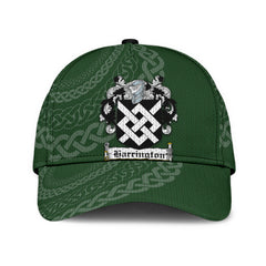 Clan Harrington Coat Of Arms - Irish Family Crest St Patrick's Day Classic CapUZ36 Classic Cap - Harrington Coat Of Arms St Patrick's Day Classic Cap Irish Cap