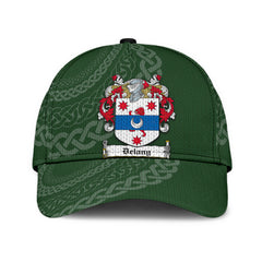 Clan Delany Coat Of Arms - Irish Family Crest St Patrick's Day Classic CapIV94 Classic Cap - Delany Coat Of Arms St Patrick's Day Classic Cap Irish Cap