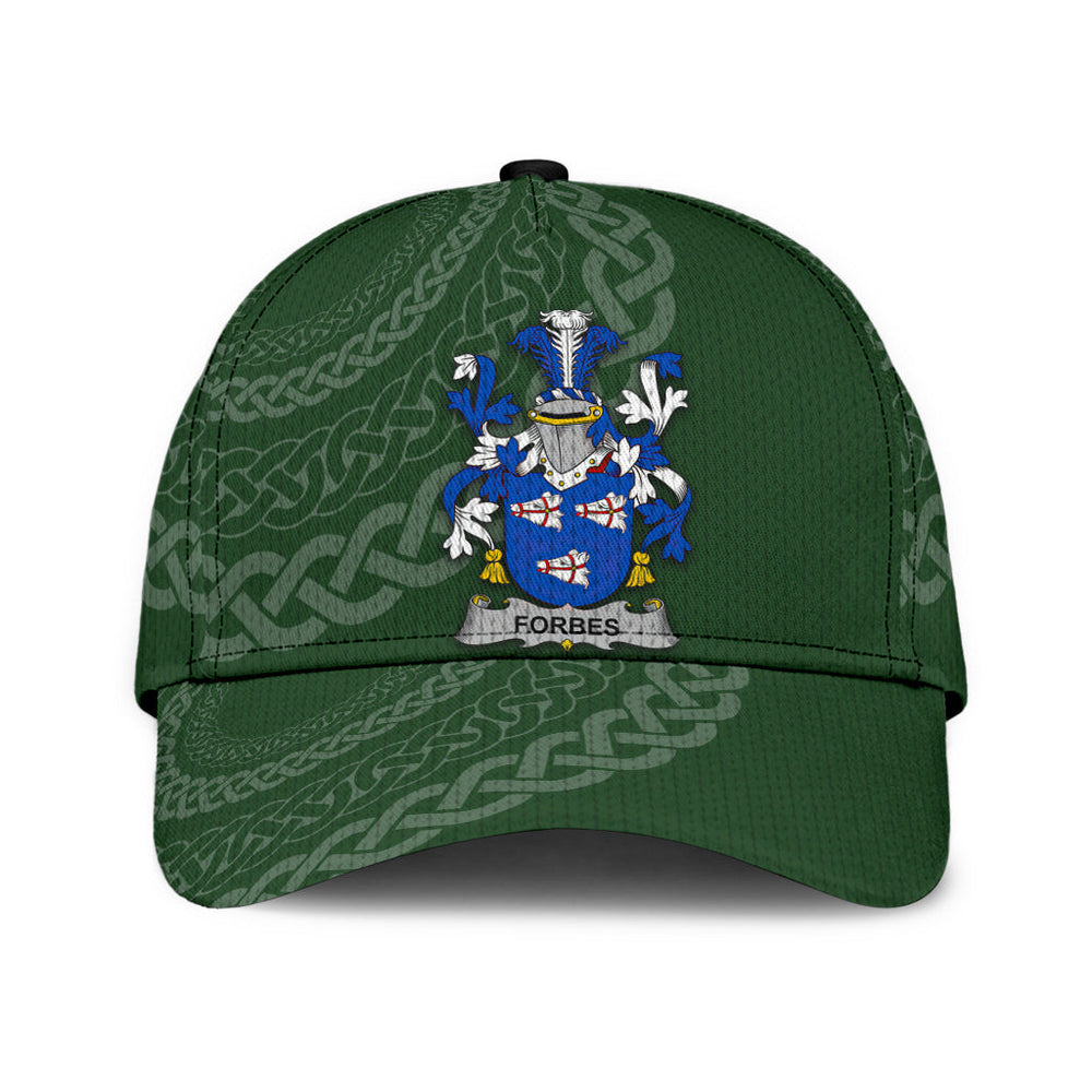 Clan Forbes Coat Of Arms - Irish Family Crest St Patrick's Day Classic CapFP36 Classic Cap - Forbes Coat Of Arms St Patrick's Day Classic Cap Irish Cap
