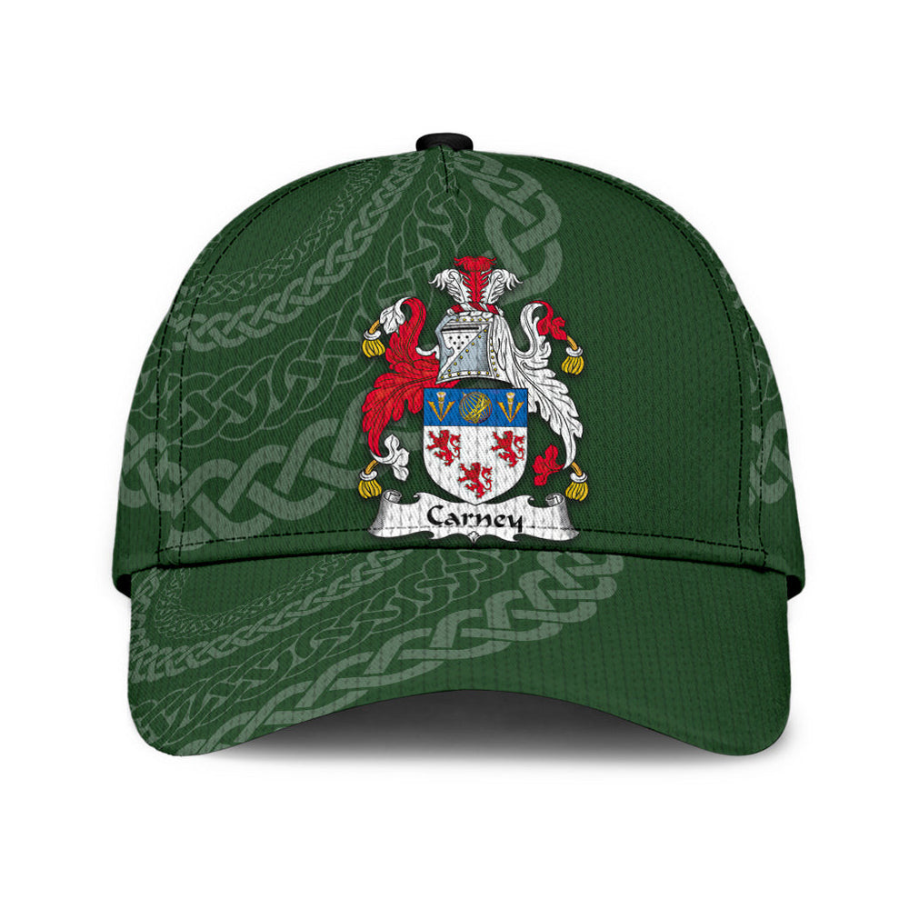 Clan Carney Coat Of Arms - Irish Family Crest St Patrick's Day Classic CapUF94 Classic Cap - Carney Coat Of Arms St Patrick's Day Classic Cap Irish Cap