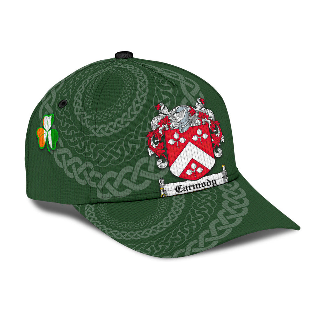 Clan Carmody Coat Of Arms - Irish Family Crest St Patrick's Day Classic CapFH79 Classic Cap - Carmody Coat Of Arms St Patrick's Day Classic Cap Irish Cap