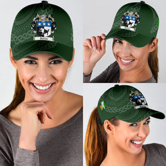 Clan Doran Coat Of Arms - Irish Family Crest St Patrick's Day Classic CapOA26 Classic Cap - Doran Coat Of Arms St Patrick's Day Classic Cap Irish Cap