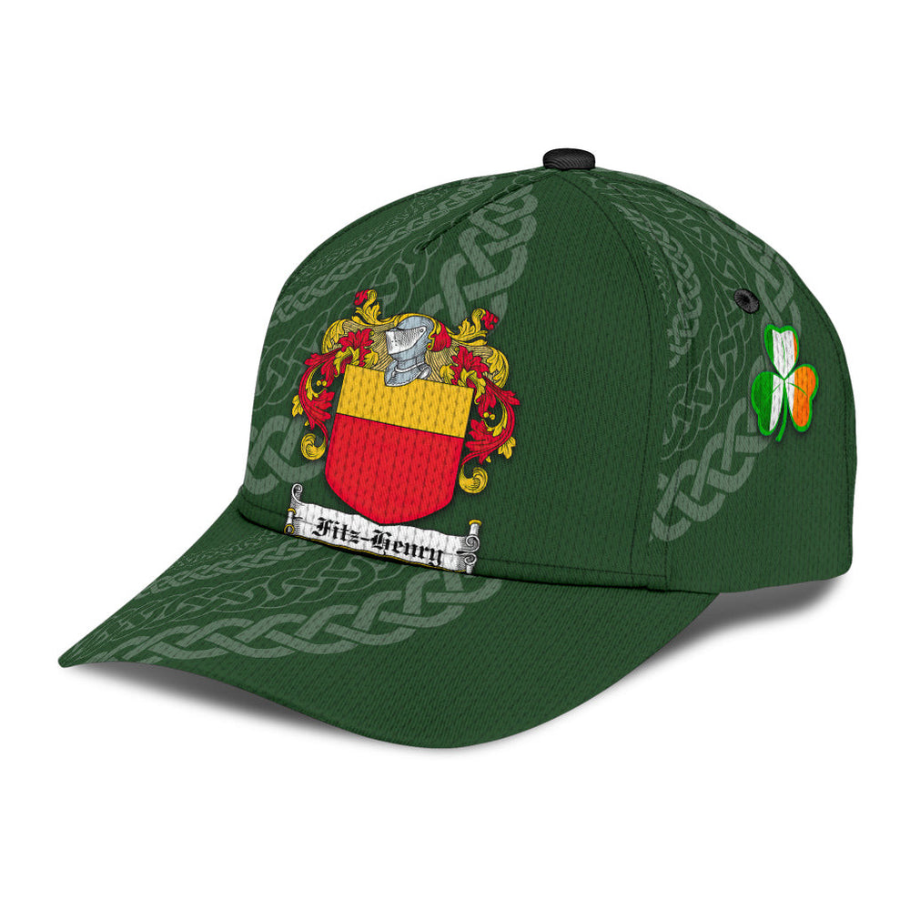 Clan Fitzhenry Coat Of Arms Wexford Irelandarms - Irish Family Crest St Patrick's Day Classic CapXC47 Classic Cap - Fitzhenry Coat Of Arms Wexford Irelandarms St Patrick's Day Classic Cap Irish Cap