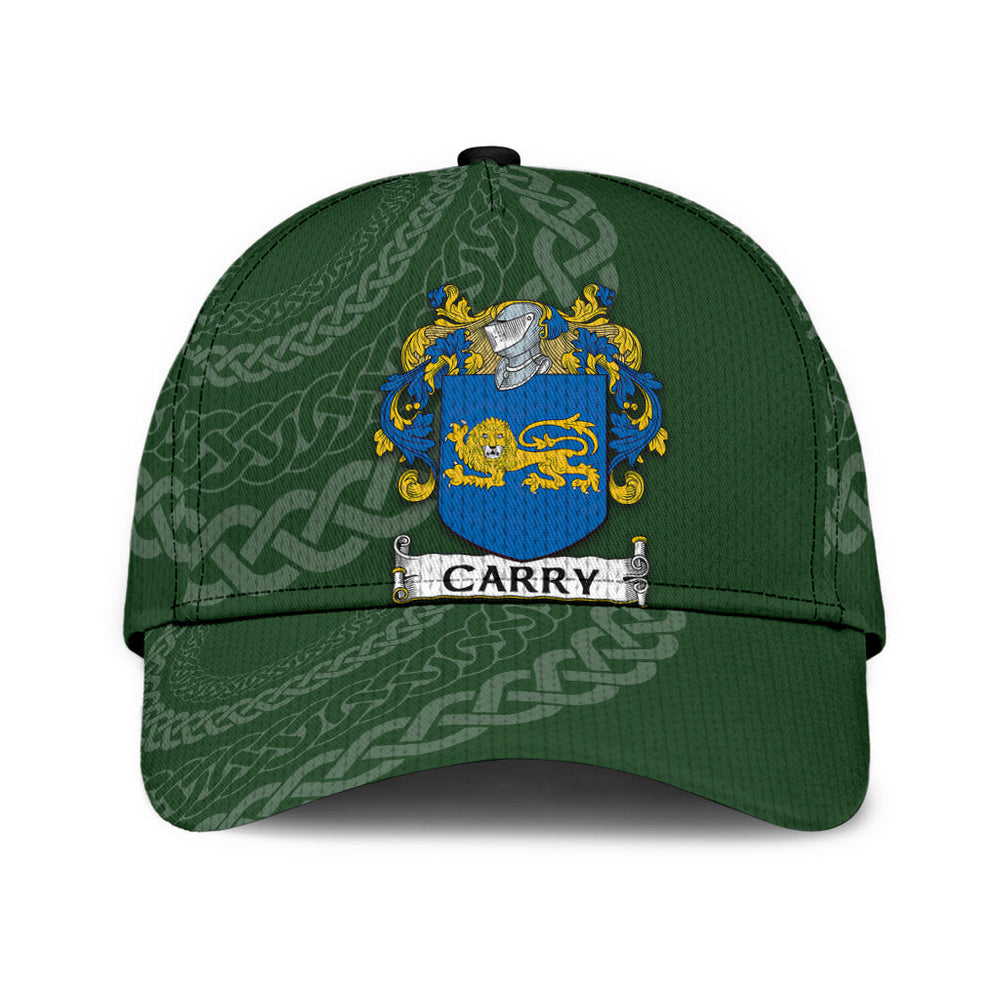 Clan Carry Coat Of Arms - Irish Family Crest St Patrick's Day Classic CapMW57 Classic Cap - Carry Coat Of Arms St Patrick's Day Classic Cap Irish Cap